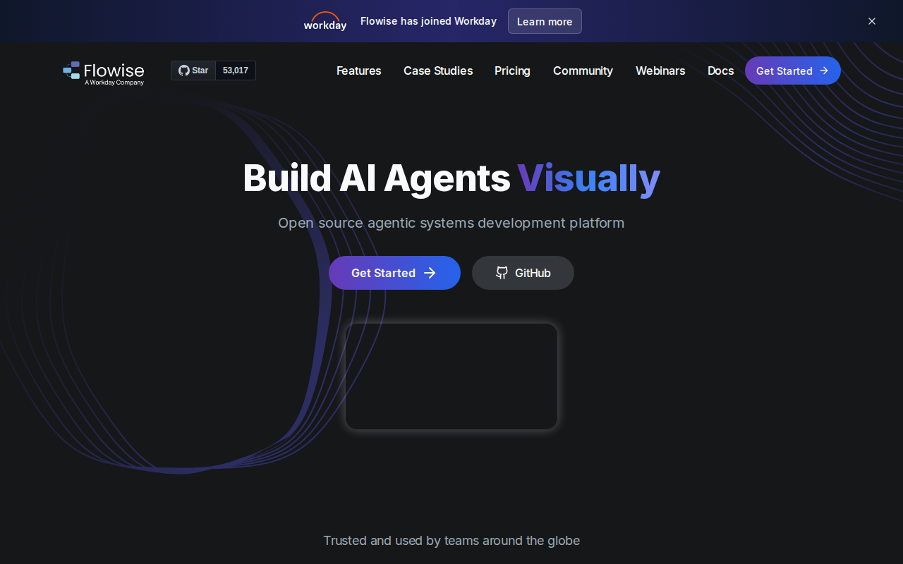 flowise homepage screenshot