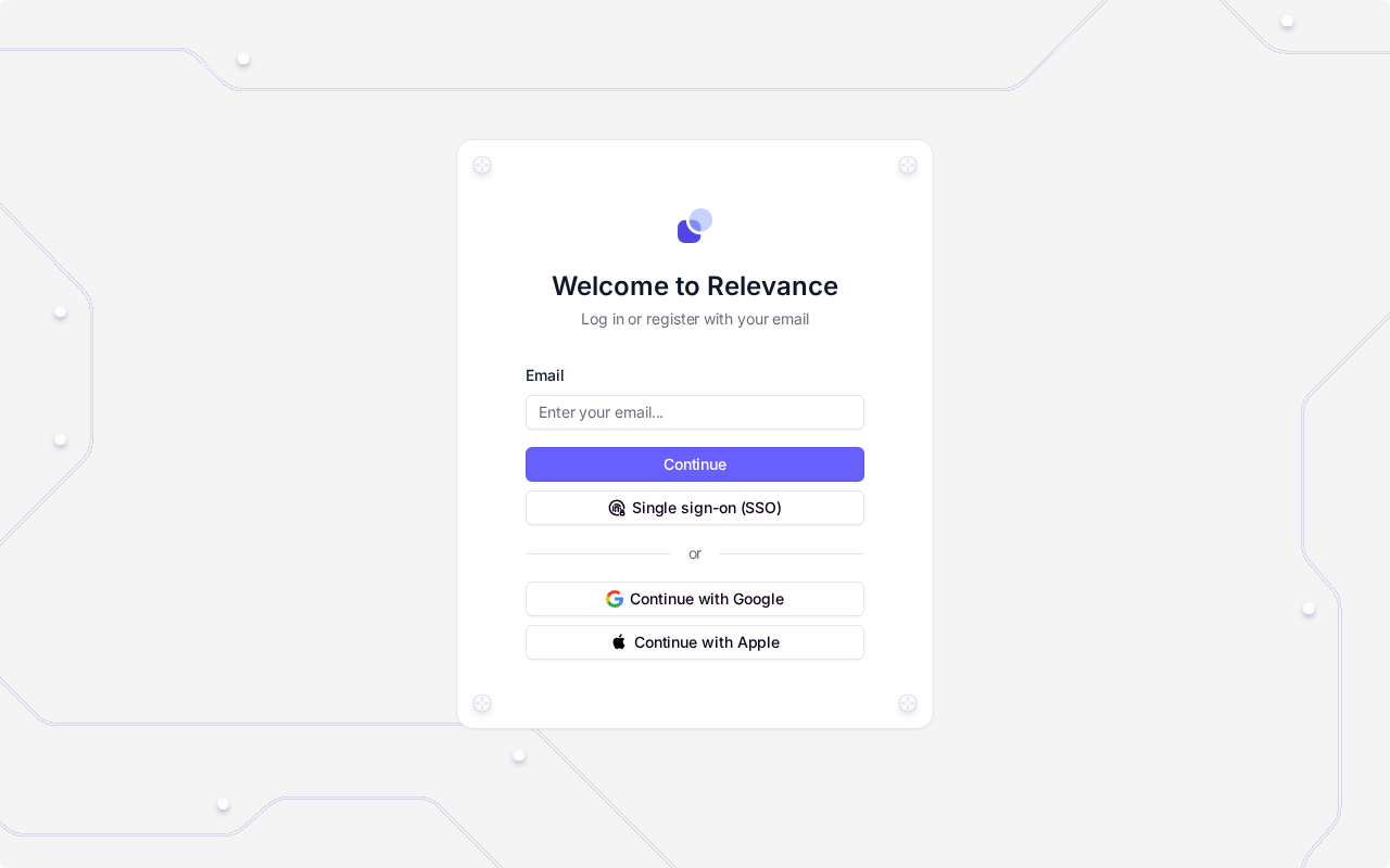 relevanceai dashboard screenshot